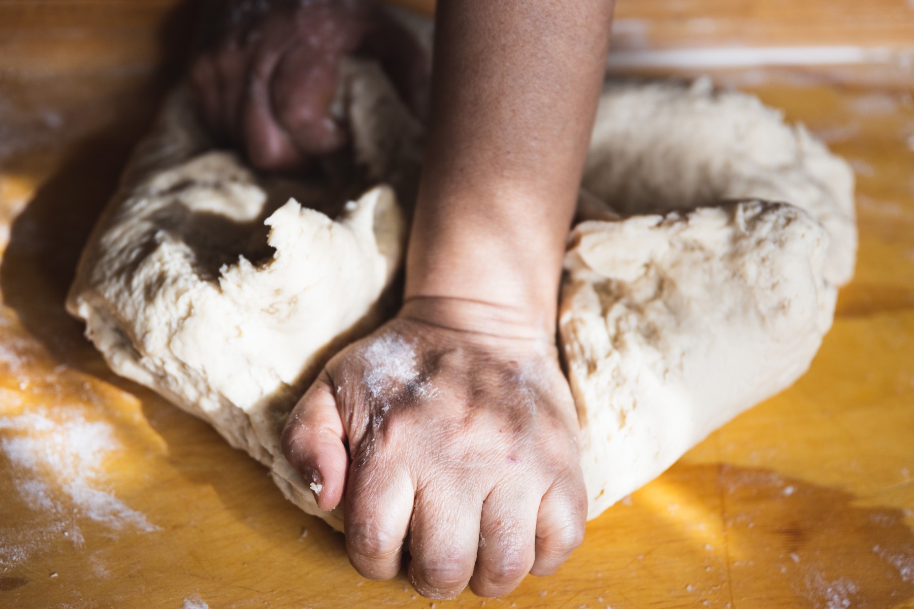 Kneading Dough by Hand